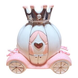 Baby Aspen Ceramic Porcelain Princess Carriage Piggy Bank